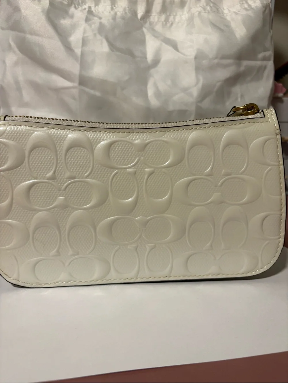 Coach wristlet ivory